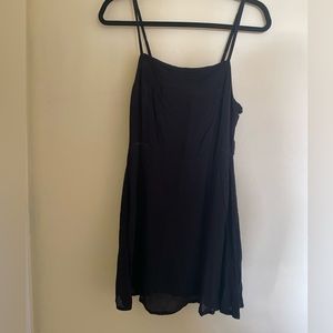 Black mini dress spaghetti straps